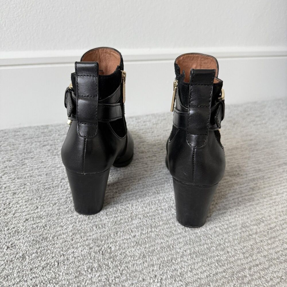 Louise et Cie Boots Womens Size 9 Black Vivianne Ankle Zip Buckle LO-VIANNE - Picture 3 of 9